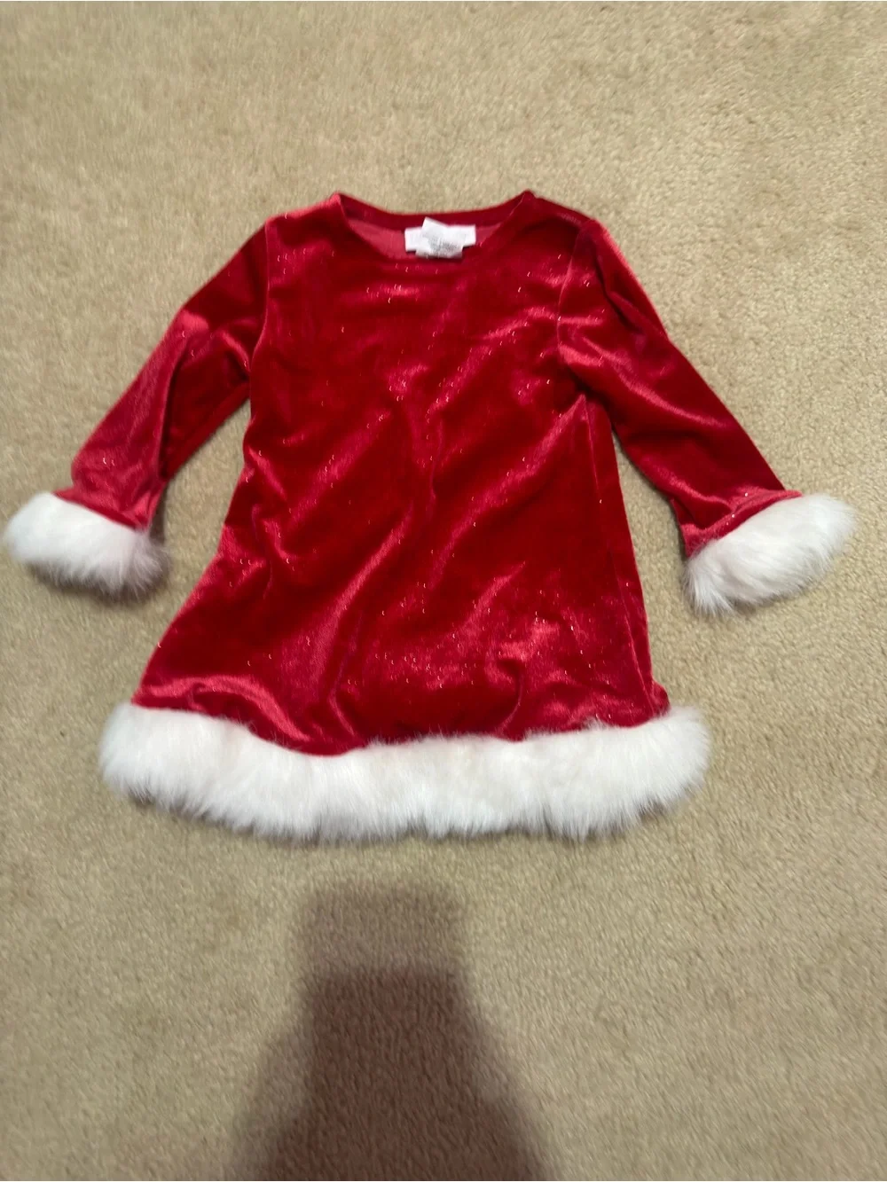 Bonnie Baby Red Velvet Christmas Dress | Size 18 Months